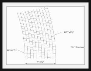 Шаблон  для штамповки асфальта- Arch Extens 7-37.9  O-Rad