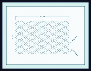     ()  - Diagonal Herringbone 8X14 SR-120