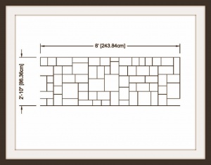       SR- 20 - Mini Ashlar Slate Pattern