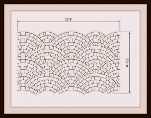 Металлический трафарет для штамповки (декорирования) - Scallop Template 13X7