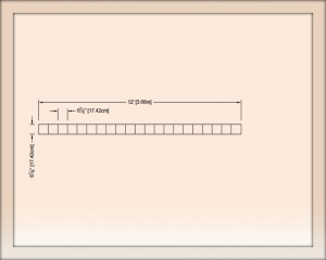 Ударный стальной трафарет для штамповки (декорирования) асфальта - Tile Border