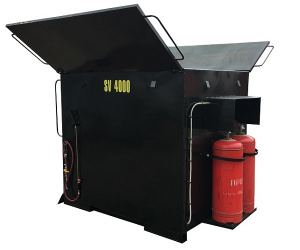 Аренда термос - бункера рециклера для нагрева, хранения и регенерации асфальта до 4 тонн  - SV 4000