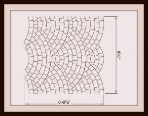 Металлический трафарет для штамповки (декорирования) - Scallop Template 7X7