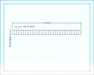      ()  -  12' Stacked Brick Border Flexible - S