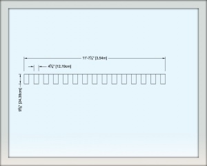 Шаблон для штамповки (декорирования) бордюра - Stacked Brick Border Flexible