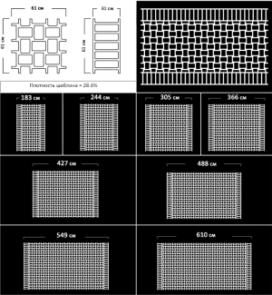 Макет из термопластика  - Полотняное переплетение - Plain Weave 