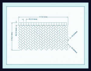 Металлический трафарет для штамповки (декорирования) - DHB 1xTile Border 6X 11 SR-60