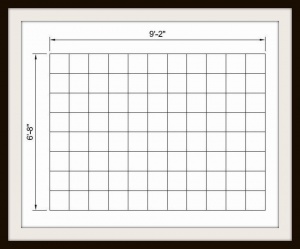 Ударный шаблон из металлического троса для штамповки асфальта - Плитка 10 sq Grid 9-7