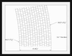 Шаблон  для штамповки асфальта - Arch Extens 11-57.3  O-Rad