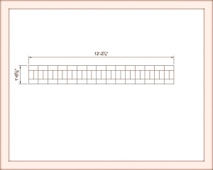 Шаблон для штамповки (декорирования) бордюра - Soldier Course Border