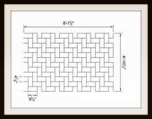 Тросовый шаблон для декорирования асфальта - Herringbone 5X8