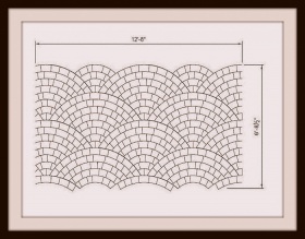 Металлический трафарет для штамповки (декорирования) - Scallop Template 13X7