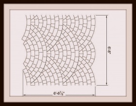 Металлический трафарет для штамповки (декорирования) - Scallop Template 7X7