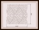 Металлический трафарет для штамповки (декорирования) - Scallop Template 7X7