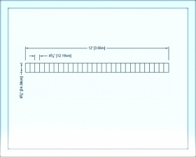      ()  -  12' Stacked Brick Border Flexible - S