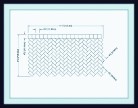 Металлический трафарет для штамповки (декорирования) - DHB 1xTile Border 6X 11 SR-60