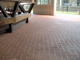 Декоративная отделка асфальта StencilCoat
