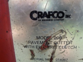 Нарезчик швов Router Crafco Model 200 30 HP