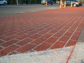 Декоративная отделка асфальта StencilCoat