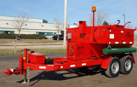 Термос - бункер  с подогревом на прицепе  4-ton Dump Box Transporter