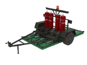 Установка инфракрасного нагрева асфальта SG-300-TD