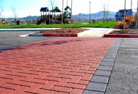 Шаблон металлический для декорирования и штамповки асфальта - Offset Brick Edger
