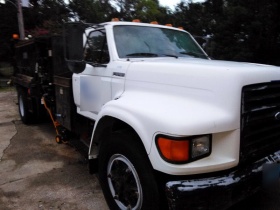 Термос бункер для ямочного ремонта бу на автомобиле Ford Pro Patch Pot Hole Patcher Truck