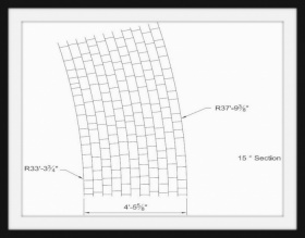 Шаблон  для штамповки асфальта- Arch Extens 7-37.9  O-Rad