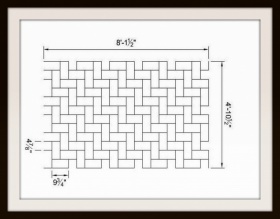 Тросовый шаблон для декорирования асфальта - Herringbone 5X8