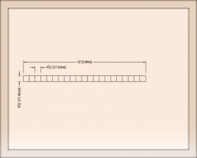 Ударный стальной трафарет для штамповки (декорирования) асфальта - Tile Border