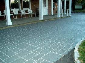 Декоративная отделка асфальта StencilCoat
