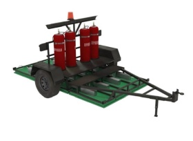 Установка инфракрасного нагрева асфальта SG-300-TD