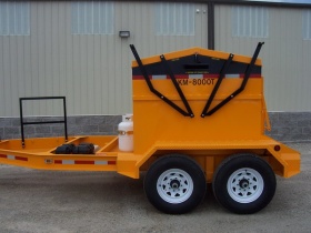 Бункер на прицепе для горячего асфальта KM 8000TEPX 4 Ton Trailer Mount 