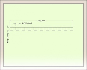 Шаблон для штамповки (декорирования) бордюра - Tile Border Flexible