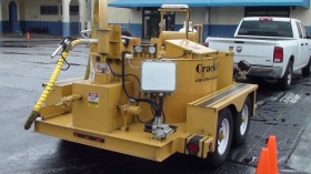 Котел заливщик на прицепе CP-125 CrackPro Heated Hose Machine