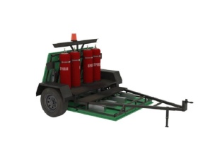 Установка инфракрасного нагрева асфальта SG-300-TD