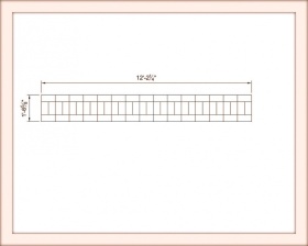 Шаблон для штамповки (декорирования) бордюра - Soldier Course Border