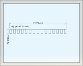 Шаблон для штамповки (декорирования) бордюра - Stacked Brick Border Flexible