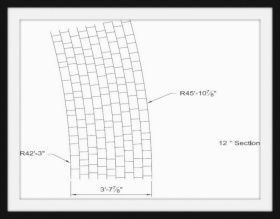 Шаблон  для штамповки асфальта- Arch Extens 9-45.11  O-Rad